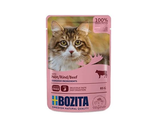 Bozita Pouch HiS Beef  85g Kaķu konservi