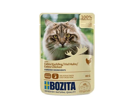 Bozita Pouch HiS extra Chicken  85g Kaķu konservi