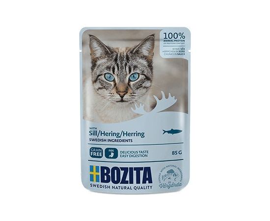 Bozita Pouch HiS Herring  85g Kaķu konservi
