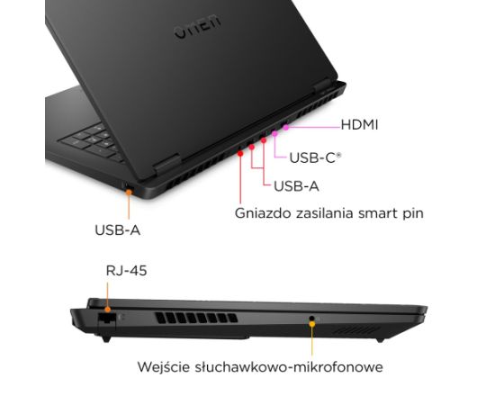HP OMEN 17-db0128nw Ryzen 5 8645HS 17.3"FHD IPS 144Hz 300n AG 16GB DDR5 5600 SSD512 RTX 4060_8GB 83Wh Win11 2Y Ноутбуки
