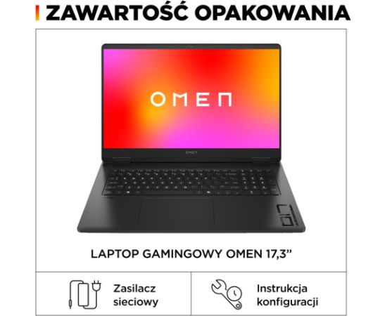 HP OMEN 17-db0128nw Ryzen 5 8645HS 17.3"FHD IPS 144Hz 300n AG 16GB DDR5 5600 SSD512 RTX 4060_8GB 83Wh Win11 2Y Ноутбуки