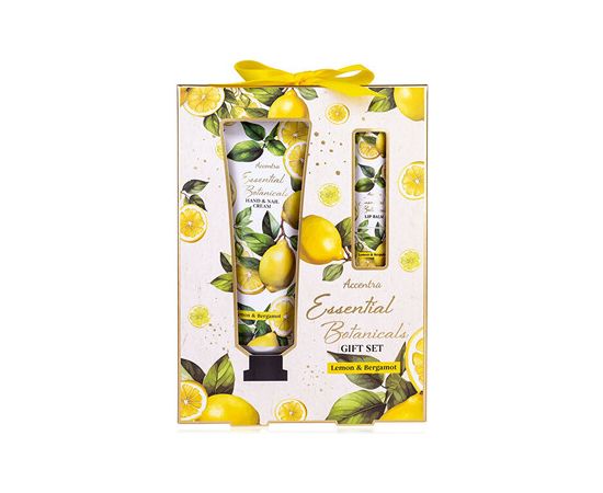Accentra Lemon & Bergamot Essential Botanics Set - Dárková sada Ķermeņa kosmētika