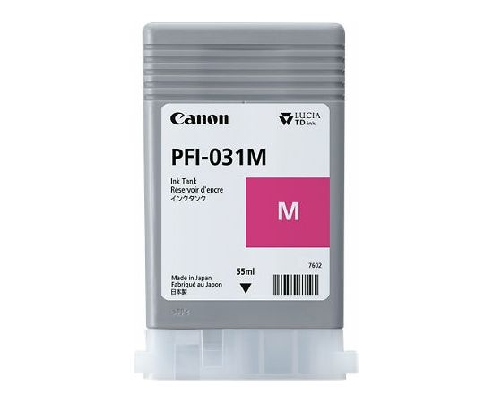Canon PFI-031M (6265C001) Ink Cartridge, Magenta Lāzerprinteru izejmateriāli