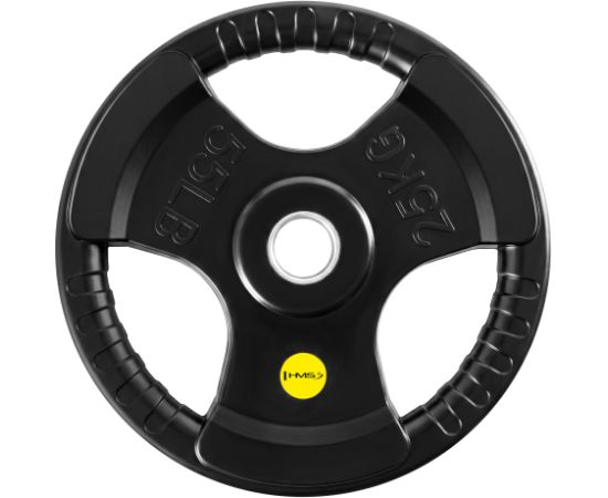Gumijots svaru disks 50 mm TOK25 PRO OLYMPIC PLATE 25 KG HMS Hanteles
