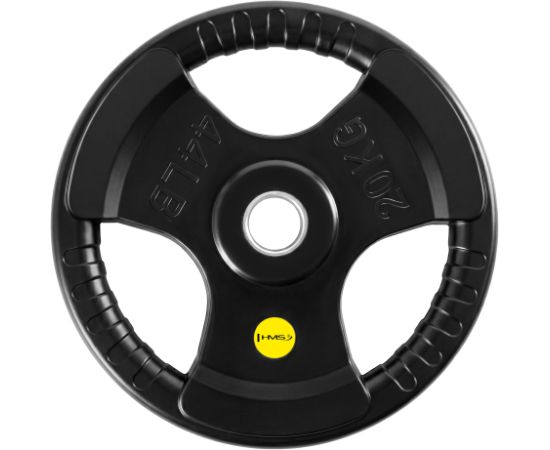 Gumijots svaru disks 50 mm TOK20 PRO OLYMPIC PLATE 20 KG HMS Hanteles