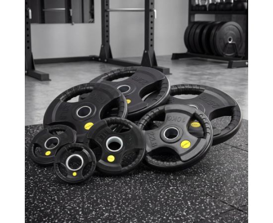 Gumijots svaru disks 50 mm TOK15 PRO OLYMPIC PLATE 15 KG HMS Svaru ripas un stieņi