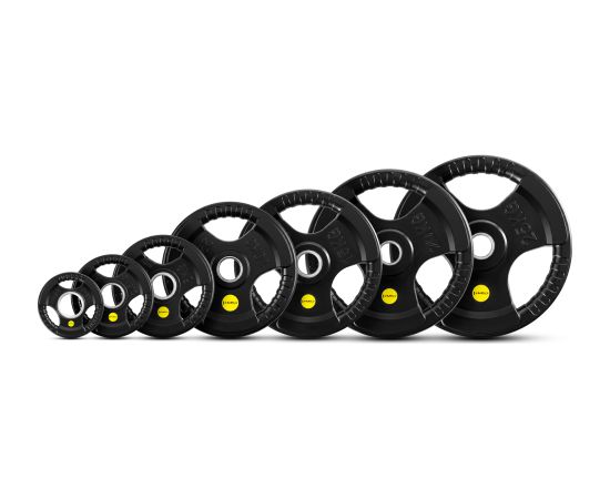 Gumijots svaru disks 50 mm TOK10 PRO OLYMPIC PLATE 10 KG HMS Hanteles