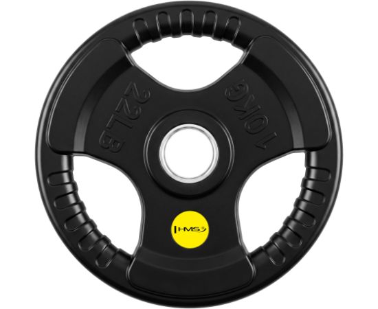 Gumijots svaru disks 50 mm TOK10 PRO OLYMPIC PLATE 10 KG HMS Hanteles