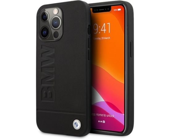 BMW BMHMP14LSLLBK Aizmugurējais Apvalks Priekš Apple iPhone 14 Pro Neoriģinālie Maciņi