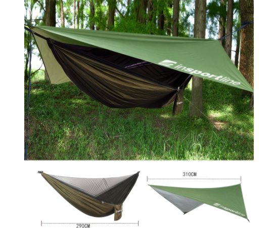Hammock w/ Mosquito Net & Rain Fly inSPORTline Nomadia гамаки