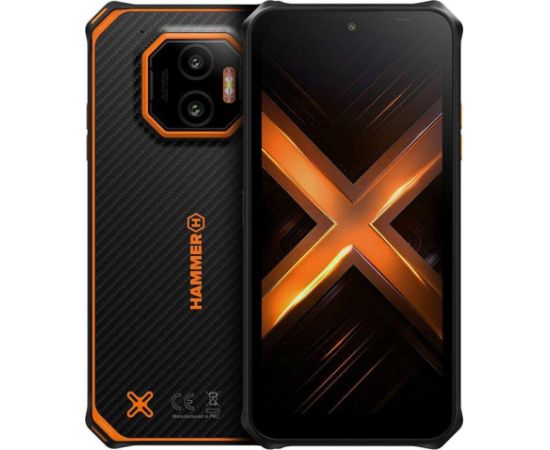 HAMMER Energy X2, 6GB, 128GB, black/orange - Smartphone Мобильные телефоны