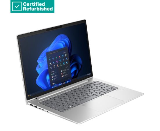 RENEW SILVER HP EliteBook 640 G11 - Ultra 5-135U, 16GB, 512GB SSD, 14 WUXGA 300-nit Touch AG, 5MP IR cam, 4G Modem, FPR, US backlit keyboard, 56Wh, Win 11 Pro, 1 years / BH6V4ECR#ABB Portatīvie datori