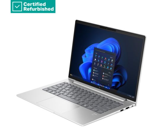 RENEW SILVER HP EliteBook 640 G11 - Ultra 5-135U, 16GB, 512GB SSD, 14 WUXGA 300-nit Touch AG, 5MP IR cam, 4G Modem, FPR, US backlit keyboard, 56Wh, Win 11 Pro, 1 years / BH6V4ECR#ABB Portatīvie datori