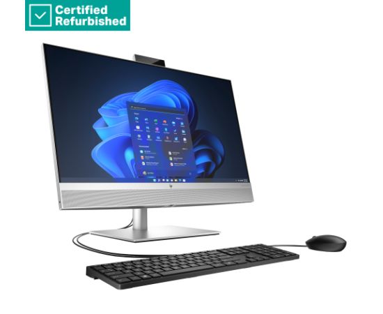 RENEW SILVER HP Elite 870 G9 AIO All-In-One 27 - i7-14700, 16GB, 512GB SSD, 27 QHD Non-Touch AG, FPR, Height Adjustable, Win 11 Pro, 1 years / A55PRETR#BH5 All In One Datori (AIO)
