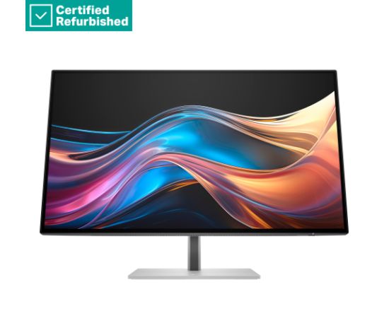 RENEW SILVER HP 727pq Series 7 Pro QHD Monitor - 27" 2560x1440 QHD 400-nit 120Hz AG, IPS Black HDR 400, USB-C(15W)/HDMI/DisplayPort/DisplayPort-out, 3x USB-A, No, height adjustable/tilt/swivel/pivot, 1 years (replaces Z27q G3) / 8J4D8UTR#ABB Monitori