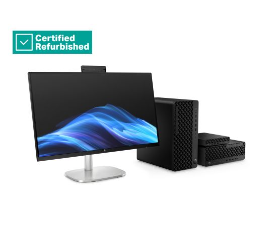 RENEW SILVER HP EliteDesk 8 G1i Mini - Ultra 9-285, 64GB, 1TB SSD, USB Mouse, Win 11 Home, 1 years / 5N002EAR#ABU Personālie datori