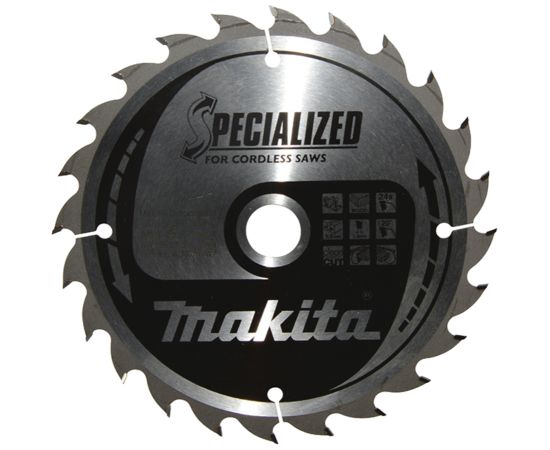 Griešanas disks kokam Makita B-32904; TCT; 165x20 mm; Z24; 20° Zāģripas