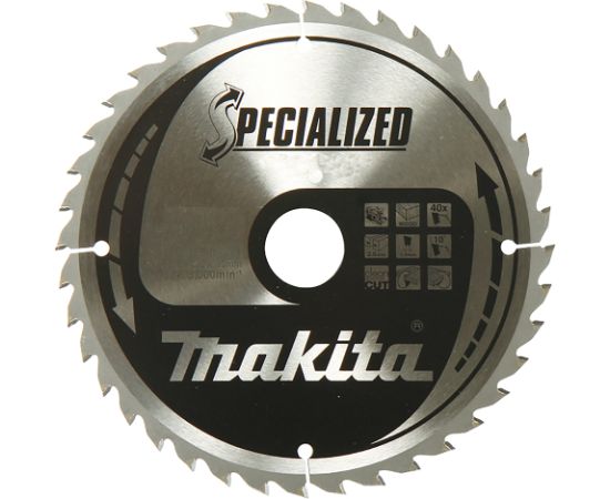 Griešanas disks kokam Makita Specialized TCT; 190x30 mm; Z44; 23° Zāģripas