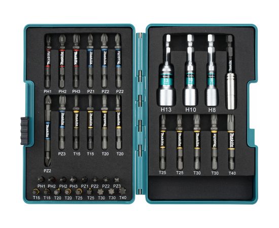 Triecienuzgaļu komplekts  Makita Impact PREMIER; 38 gab. Аксессуары для дрелей