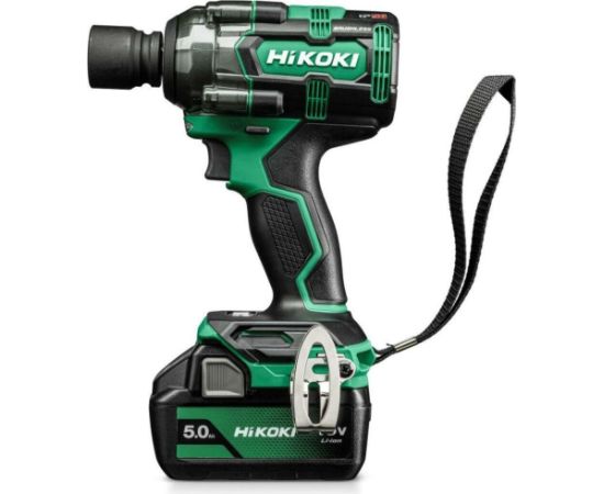Triecienatslēga Hikoki WR18DHWPZ; 18 V; 345 Nm; 2x5,0 Ah akum. Trieciena uzgriežņu pistoles ar akumulatoru