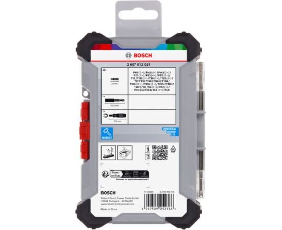 Skrūvgriežu uzgaļu komplekts Bosch 2607012081; 50 gab. Аксессуары для дрелей
