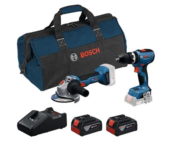 Instrumentu komplekts Bosch 0615A5008Z; 18 V; 2x4,0 Ah akum. Наборы электроинструментов