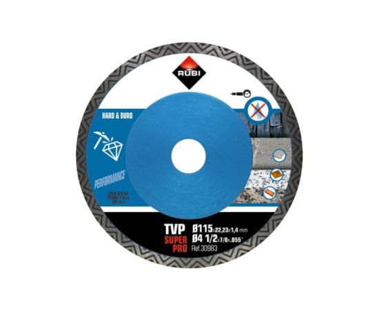 Dimanta griešanas disks Rubi TVP 115 SUPERPRO; 115 mm Различные диски