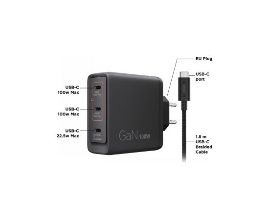 LENOVO MULTI-PORT USB-C 100W GAN CHARGER Cистемы охлаждения для ноутбуков