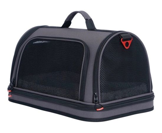 ZOLUX Torba transportowa dla psa i kota wzmocniona NOMAD M czarna 44,5×28×25 Suņu un kaķu transport somas