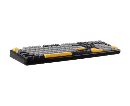 F108 Gray+Orange+Deep Gray Gasket Keyboard with Volcano RGB Switches – AULA Klaviatūras