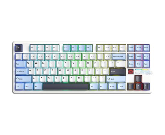 AULA Gasket F87 Pro V2 Glacier Blue Star Vector RGB Keyboard Klaviatūras