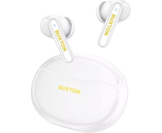 Buxton BTW 7200 White Tuya - In-ear wireless earphones with charging case, white Aудио-видео