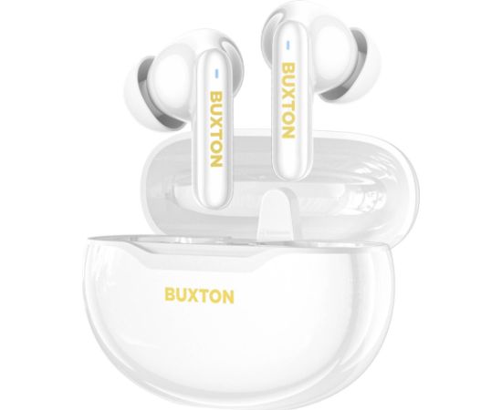 Buxton BTW 7200 White Tuya - In-ear wireless earphones with charging case, white Aудио-видео