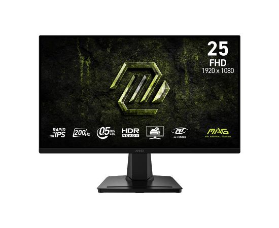 LCD Monitor MSI 24.5 " 1920 x 1080 pixels Full HD Native aspect ratio 16:9 LCD Flat MAG256FE20 Monitori