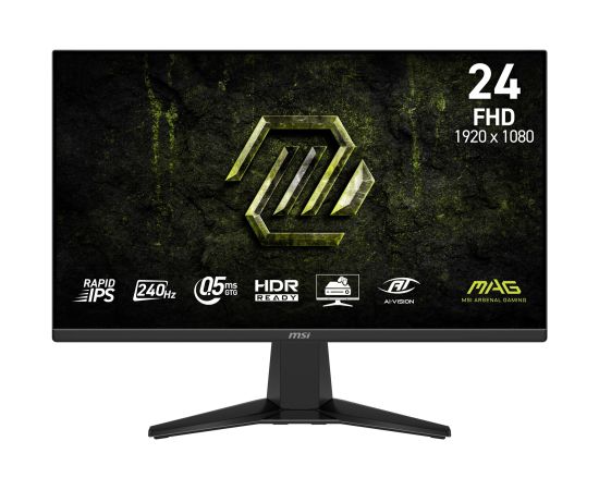 LCD Monitor MSI 23.8 " 1920 x 1080 pixels Full HD Native aspect ratio 16:9 LCD Flat MAG245FX24 Monitori