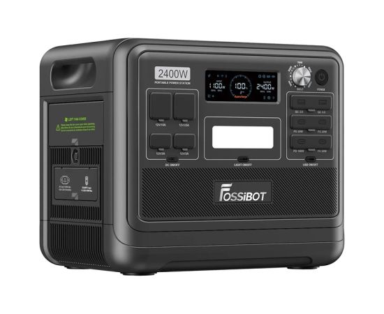 FOSSIBOT F2400 2400W Charging Station (Black) Akumulatoru spēkstacijas