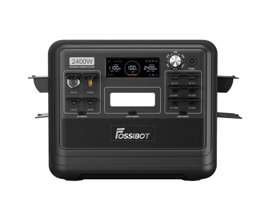 FOSSIBOT F2400 2400W Charging Station (Black) Akumulatoru spēkstacijas