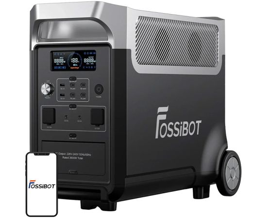 FOSSIBOT F3600 Pro 3600W Charging Station (Black) Akumulatoru spēkstacijas