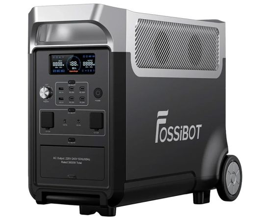 FOSSIBOT F3600 Pro 3600W Charging Station (Black) Akumulatoru spēkstacijas