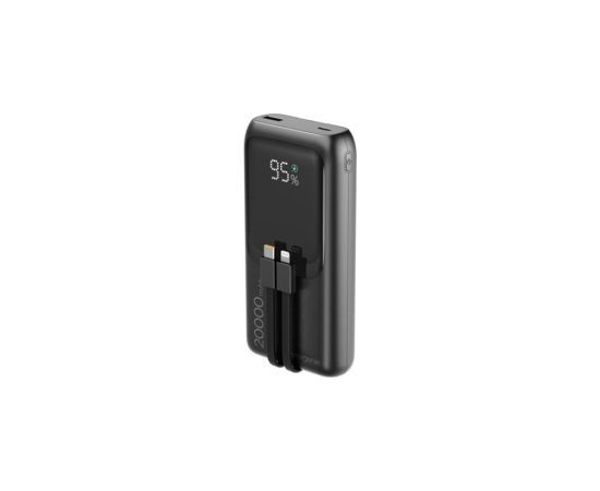 Enerģijas krātuve Gembird 20W 20000mAh 20W PD 18W QC 3.0 Integrated Cables Power Banks