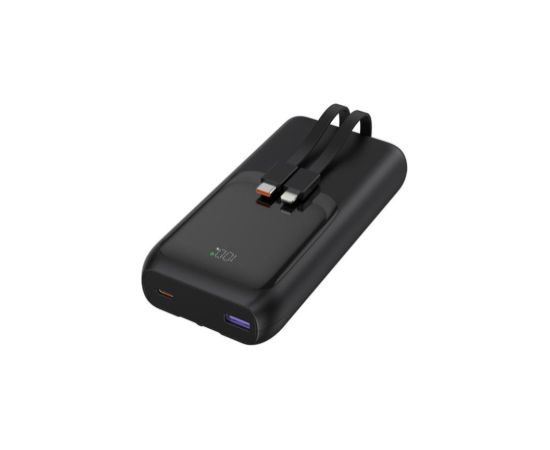 Enerģijas krātuve Gembird 20W 20000mAh 20W PD 18W QC 3.0 Integrated Cables Power Banks