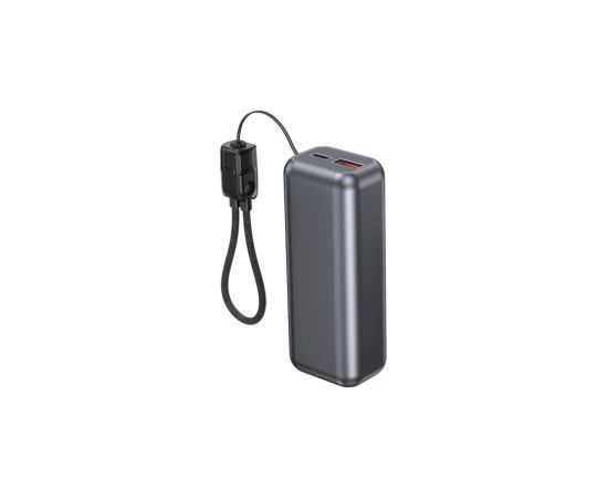 Enerģijas krātuve Gembird 20W 10000mAh 20W PD&QC 3.0 Integrated Cable LCD Power Banks