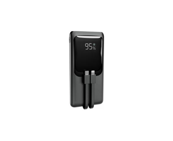 Enerģijas krātuve Gembird 20W 10000mAh 20W PD 18W QC 3.0 Integrated Cables Power Banks