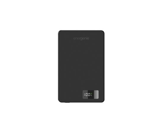 Enerģijas krātuve Gembird 15W Magnetic wireless 5000 mAh LCD Black 20W PD Power Banks