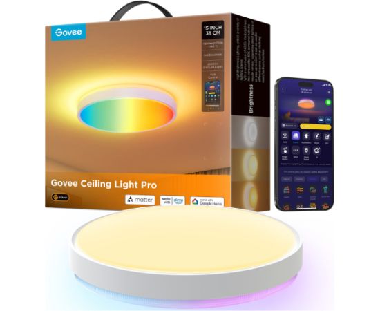Govee 38cm Intelligent RGBICWW Ceiling Light Pro Jaunumi - Audio-Video