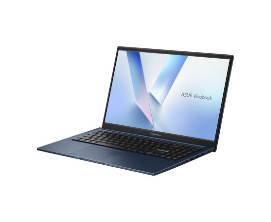 ASUS Vivobook 15 X1504VA-BQ4279 Core 3 100U 15.6" FHD IPS-level display 250 nits 60 Hz AG 16 GB DDR5 512 GB SSD Intel Graphics WLAN + Bluetooth 720p webcam 42 Wh No OS Quiet Blue Portatīvie datori