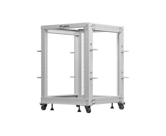 LANBERG OPEN RACK 19" 15U 600X600-1100 ADJUSTABLE GREY Серверы и компоненты серверов