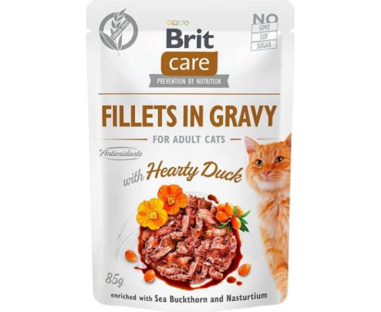 Brit care fillets in gravy for adult cats 12x85g Kaķu konservi