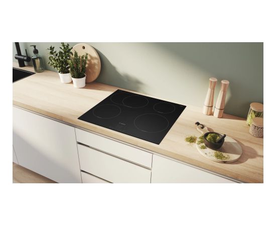Bosch PIF61ABB5E iebūvējamā 60cm indukcijas plīts virsma Iebūvējama virsma - Indukcijas