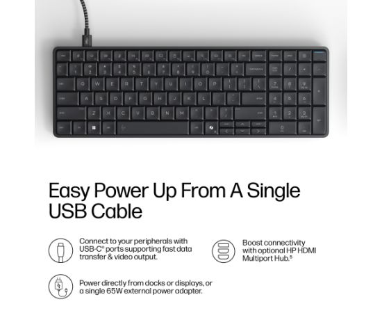 HP EliteBoard G1a AI - Ryzen 5 330, 16GB, 512GB SSD, WiFi & BT, FPR, US Backlit Spill Resistant keyboard, 675M mouse, 32Wh, Win 11 Pro, 3 Years / DM0S0ET#B1R Personālie datori